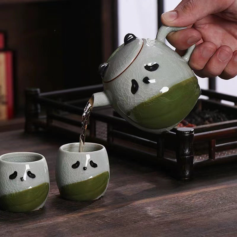 Panda Tea Set (2 cups and 1 teapot)