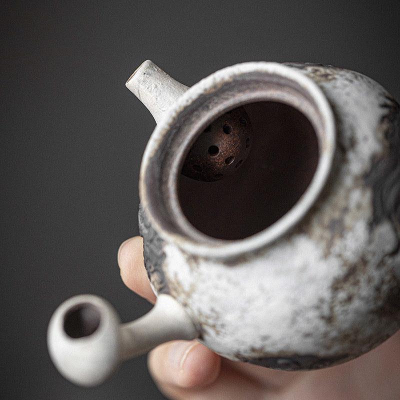 Ink Dragon Kungfu Teapot: Side-Handle Teapot 龙吟 - Raf LifeStyle