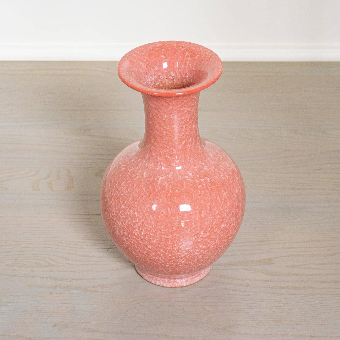 Blush Ice Crackle Elegance Vase - Raf LifeStyle