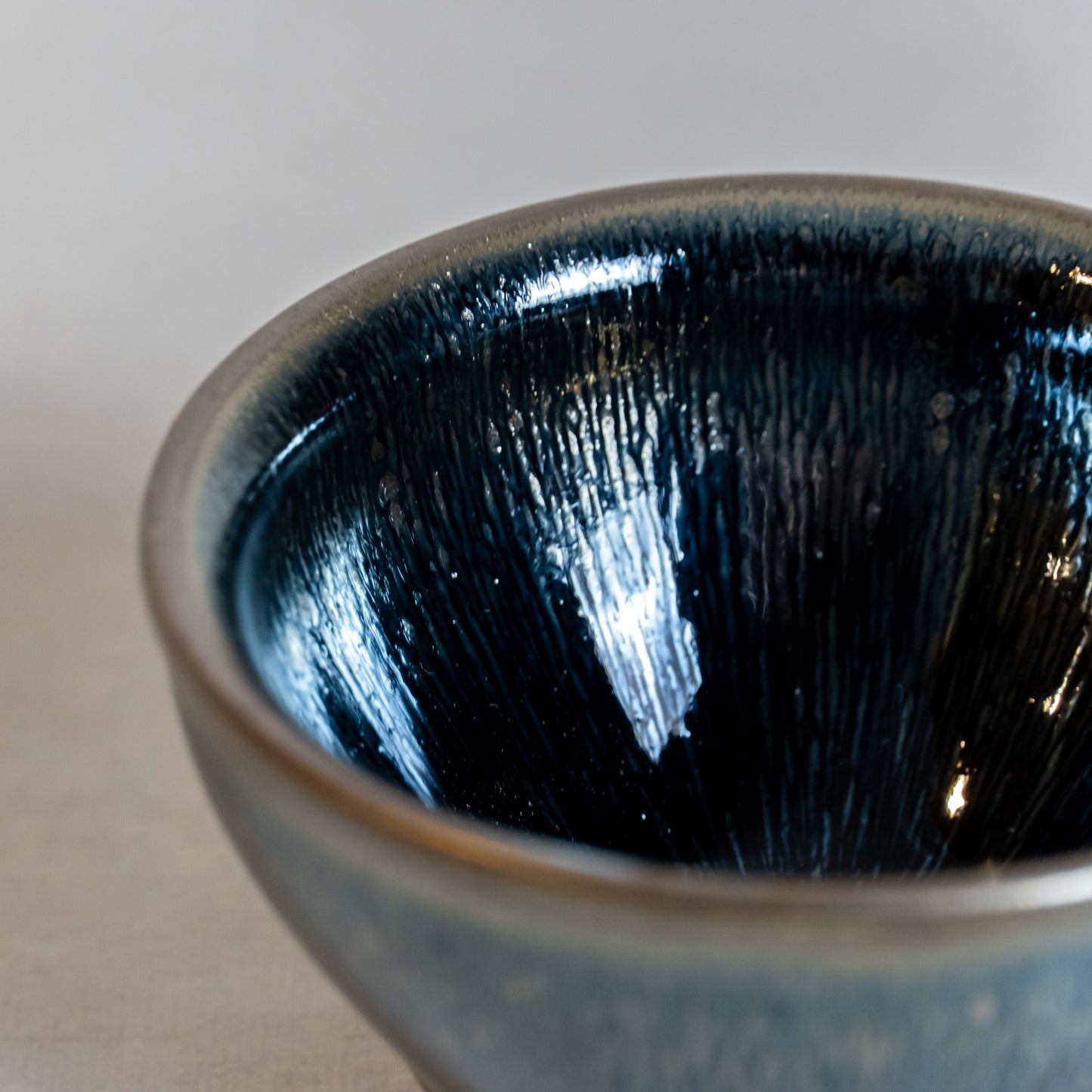 Handmade Artisanal Textured Jianzhan Tenmoku Teacup, Sake Cup, Espresso Coffee Cup, Matcha Teacup, Traditional Craftsmanship, Tea Bowl