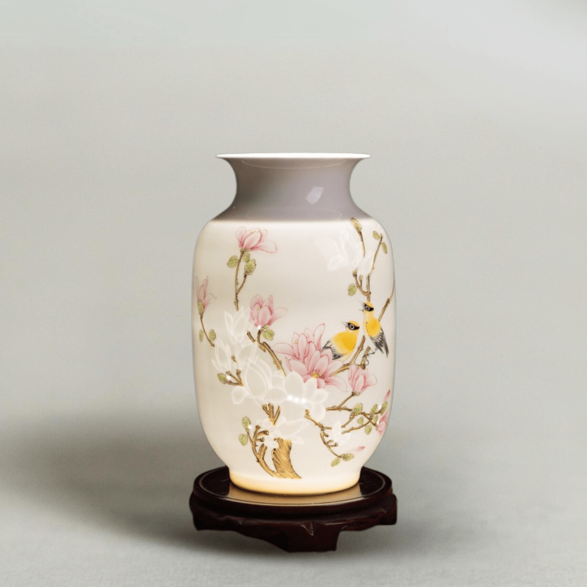 Whispering Blossoms and Songbirds Vase - Raf LifeStyle